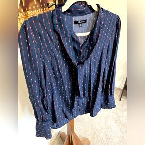 Madewell Sheer Blouse Top